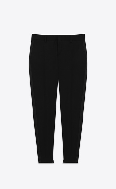 Tuxedo skinny pants in Saint Laurent grain de poudre